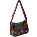 Cute Cartoon Doodle Zip Up Shoulder Bag View1