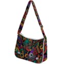 Cute Cartoon Doodle Zip Up Shoulder Bag View2