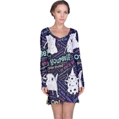 Experience Feeling Clothing Self Long Sleeve Nightdress by Paksenen