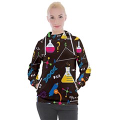 Science Lesson Flat Vector Seamless Pattern Women s Hooded Pullover by Loisa77