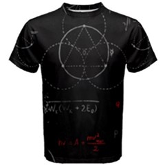 Math Board Circuit Circuits Computer Shield Tech Technology Men s Cotton T-shirt by Loisa77