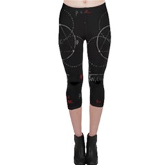 Math Board Circuit Circuits Computer Shield Tech Technology Capri Leggings  by Loisa77