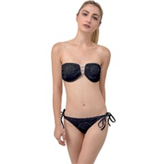 Math Board Circuit Circuits Computer Shield Tech Technology Twist Bandeau Bikini Set by Loisa77