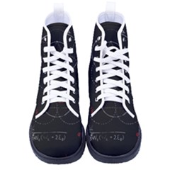 Math Board Circuit Circuits Computer Shield Tech Technology Women s High-top Canvas Sneakers by Loisa77