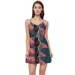 Astronaut Moon Space Nasa Planet Short Frill Dress by Loisa77