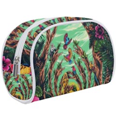 Monkey Tiger Bird Parrot Forest Jungle Style Make Up Case (large) by Grandong