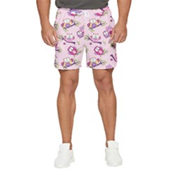 Owls Bird Animal Pattern Men s Runner Shorts by Loisa77