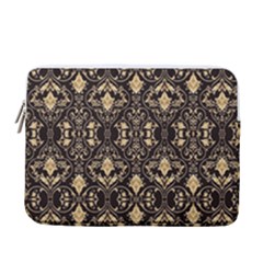 Vintage Batik Art Architecture Pattern 13  Vertical Laptop Sleeve Case With Pocket by Ravend