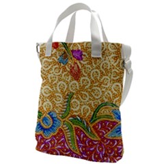 Batik Indonesian Culture Indonesia Authentic Canvas Messenger Bag by Perong