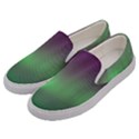 Northern Lights Green Aurora Borealis Men s Canvas Slip Ons View2