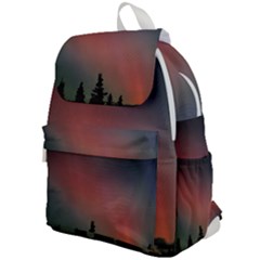 Aurora Borealis Alaska Sky Top Flap Backpack by Perong