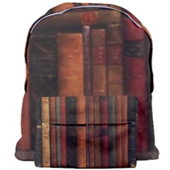 Old Books Vintage Office Antique Library Giant Full Print Backpack by Perong