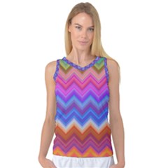 Pattern Chevron Zigzag Background Women s Basketball Tank Top by Grandong