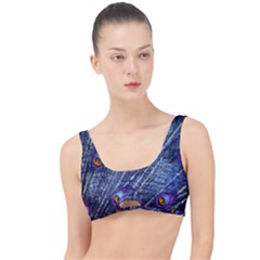 Peacock Bird Feathers Coloured Plumage The Little Details Bikini Top by Perong