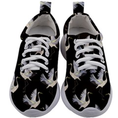 Crane Pattern Kids Athletic Shoes by Bedest