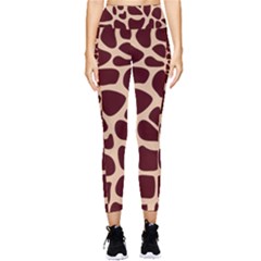 Animal Print Girraf Patterns Pocket Leggings  by Ket1n9
