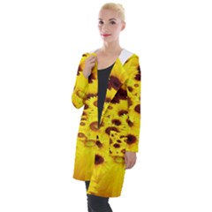 Beautiful Sunflowers Hooded Pocket Cardigan by Ket1n9