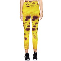 Beautiful Sunflowers Pocket Leggings  by Ket1n9