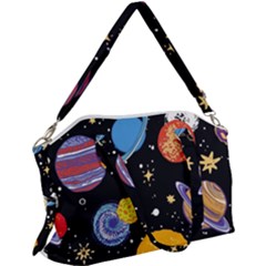 Space Galaxy Art Cute Art Canvas Crossbody Bag by Perong