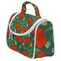Poppy Fierce Wolf Poppies Bud Satchel Handbag by Perong