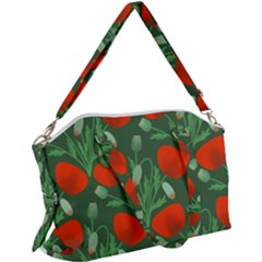 Poppy Fierce Wolf Poppies Bud Canvas Crossbody Bag by Perong