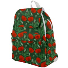 Poppy Fierce Wolf Poppies Bud Top Flap Backpack by Perong
