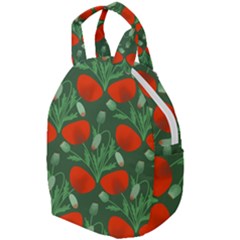 Poppy Fierce Wolf Poppies Bud Travel Backpack by Perong