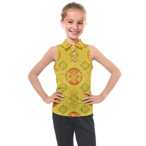 Art Pattern Design Background Kids  Sleeveless Polo T-shirt by Perong