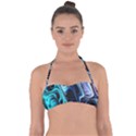 Nature Water Wave Architecture Tie Back Bikini Top View1
