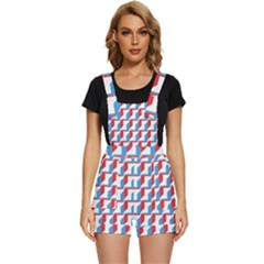 Fabric Geometric Pattern Background Short Overalls by Salmanaz77