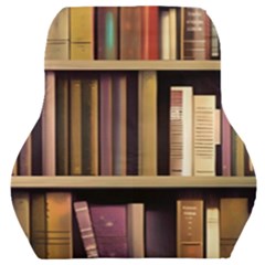 Books Bookshelves Office Fantasy Background Artwork Book Cover Apothecary Book Nook Literature Libra Car Seat Back Cushion  by Posterlux