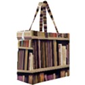 Books Bookshelves Office Fantasy Background Artwork Book Cover Apothecary Book Nook Literature Libra Canvas Travel Bag View3
