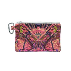 Trippy Garland Canvas Cosmetic Bag (small) by MRNStudios