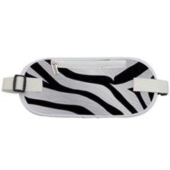 White Tiger Skin Rounded Waist Pouch by Ket1n9