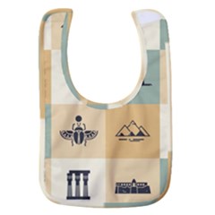 Egyptian Flat Style Icons Baby Bib by Bedest