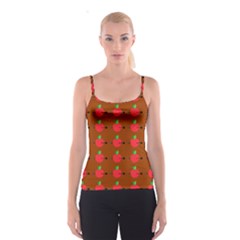 Apple Arrow Pattern Design Drawing Spaghetti Strap Top by Proyonanggan