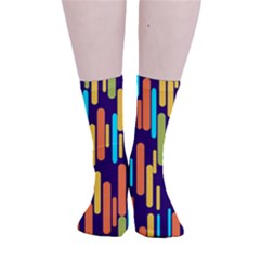 Illustration Abstract Line Smooth Crew Length Tube Socks by anzea