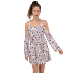 Sweet Kawaii Kitty Pattern (ai) Bk Boho Dress by dflcprintsclothing
