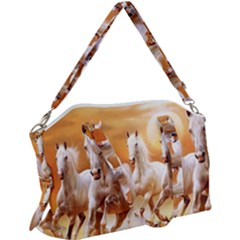 Seven Horses, Sun Canvas Crossbody Bag by kyorashop23