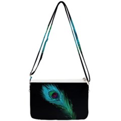 Shree Krishna, Feather, Lord, Rainbows Double Gusset Crossbody Bag by kyorashop23