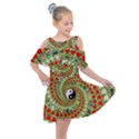 Love Avatars Characters Roles Yin Yang Kids  Shoulder Cutout Chiffon Dress View1