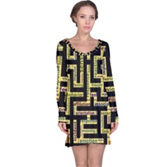 Mindset Stimulus Response Emotion Long Sleeve Nightdress by Paksenen