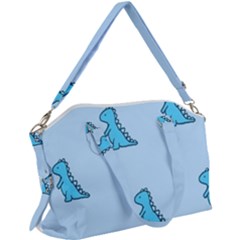 Dinosaur , Cute, Pastel, Canvas Crossbody Bag by kyorashop23