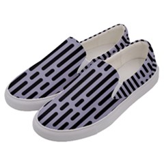 Texture, Stripes, Pattern Men s Canvas Slip Ons by kyorashop23