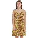 Whimsy Chickens Pattern (AI) Mini Camis Dress With Pockets View1