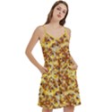 Whimsy Chickens Pattern (AI) Mini Camis Dress With Pockets View3