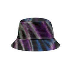 Multicolored Abstract Dynamic Shapes Print Inside Out Bucket Hat (kids) by dflcprintsclothing