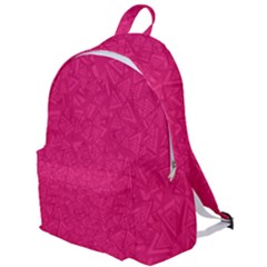 Pink Abstract Crimson Triangle The Plain Backpack by Posterlux