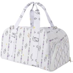 Dreidel Candles Spinning Top Burner Gym Duffle Bag by Posterlux