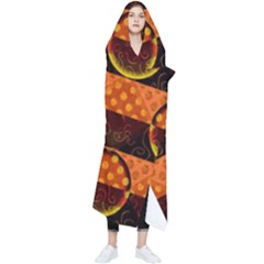 Art Pattern Design Wallpaper Wearable Blanket by Posterlux